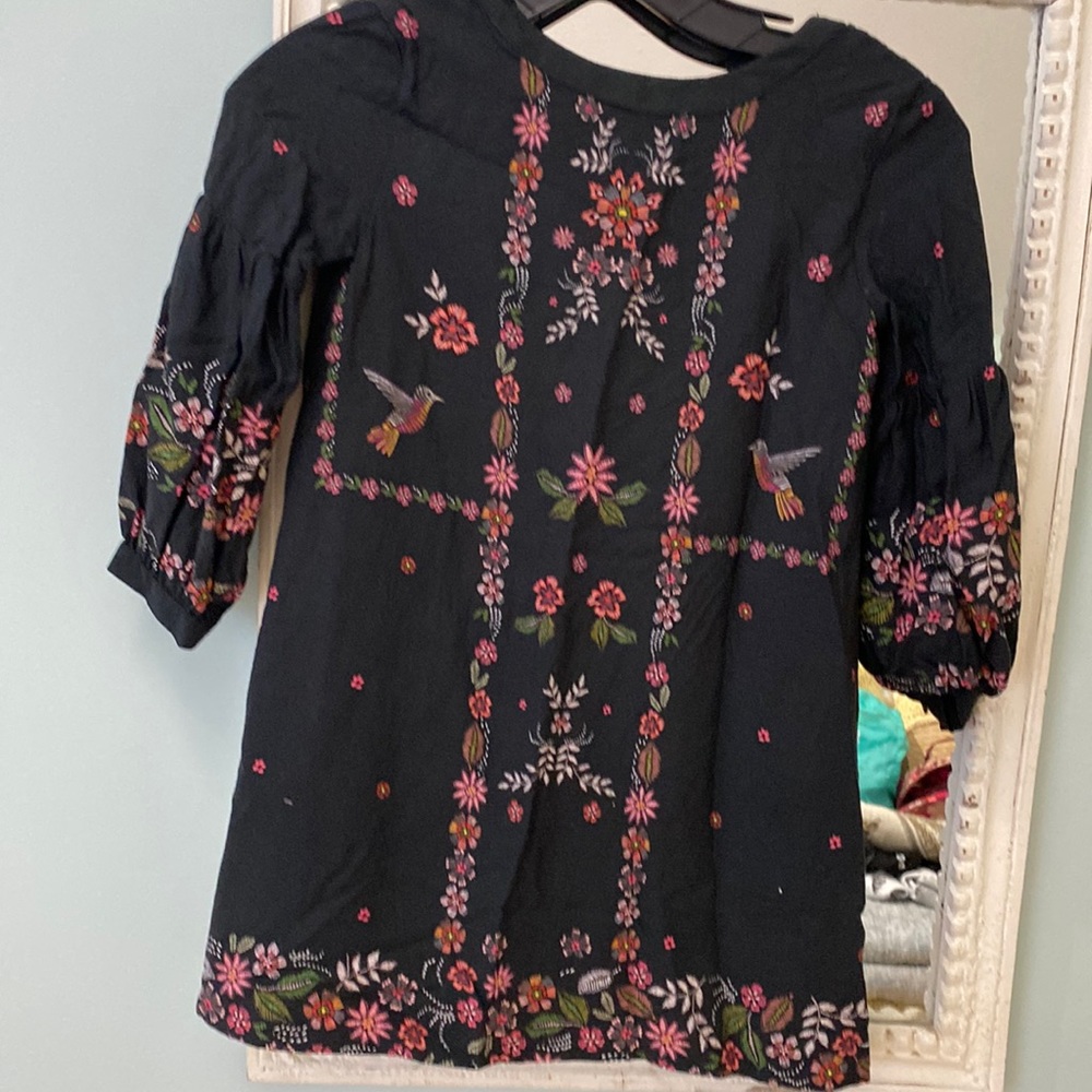 Zara girls size 8 cotton bohemian dress